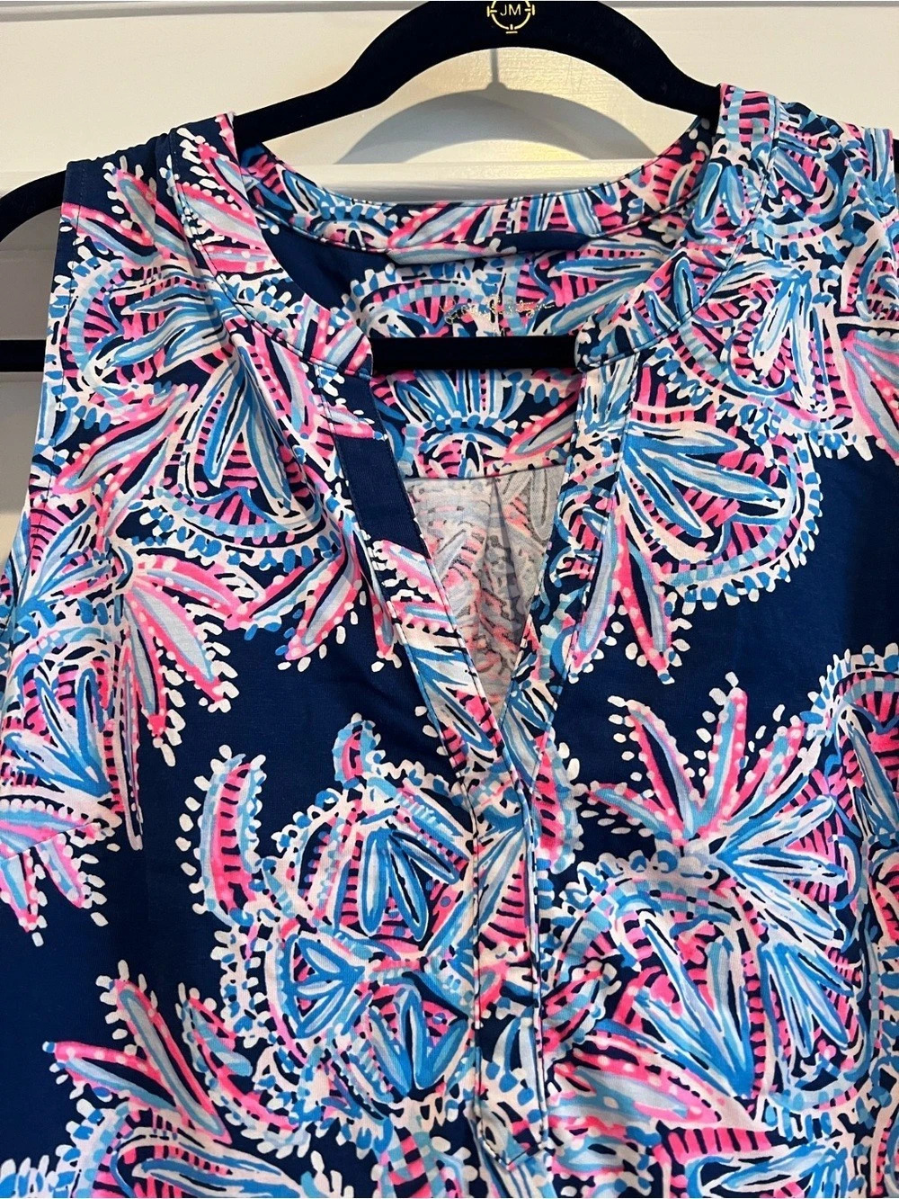 Lilly Pulitzer Abstract Print Mini Dress with belt - Picture 6 of 6